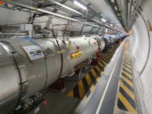 LHC tunnel view
